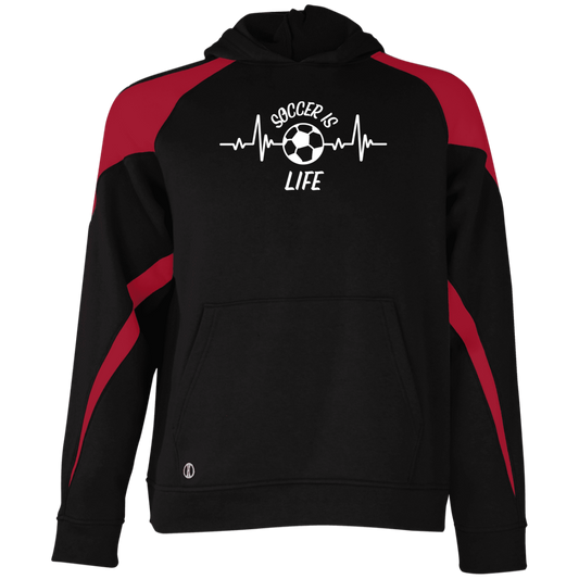 Youth Athletic Colorblock Fleece Hoodie