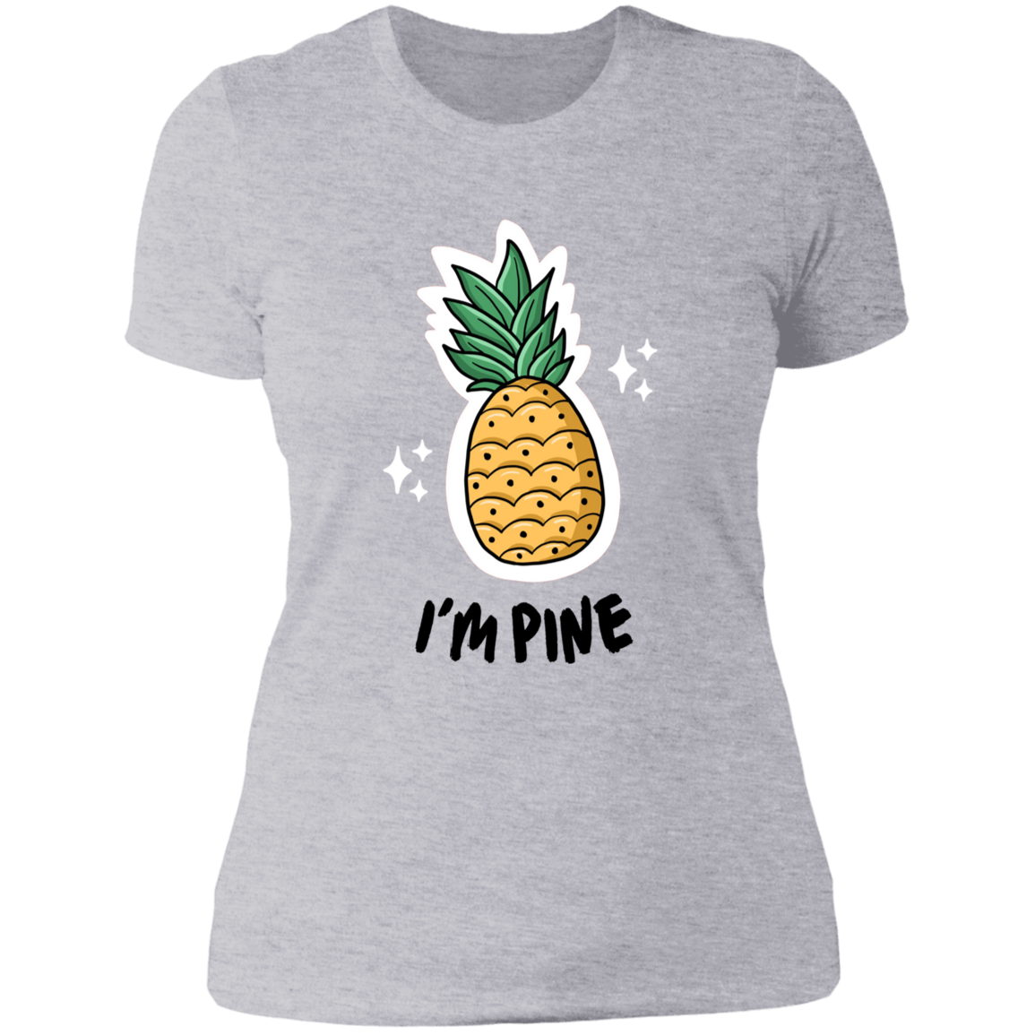 I'm Pine -Women Vneck Shirt