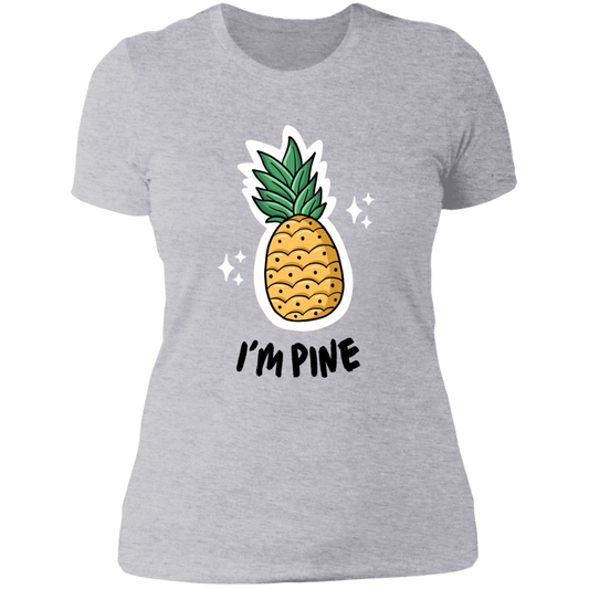 I'm Pine -Women Vneck Shirt