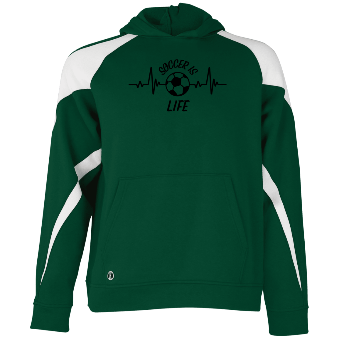 Youth Athletic Colorblock Fleece Hoodie