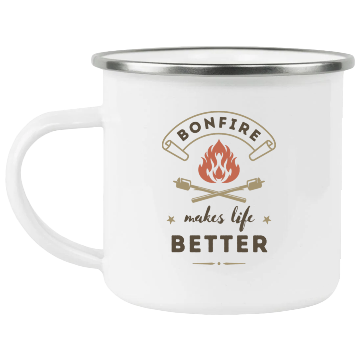 Bonfire Makes Life Better - Camping Mug