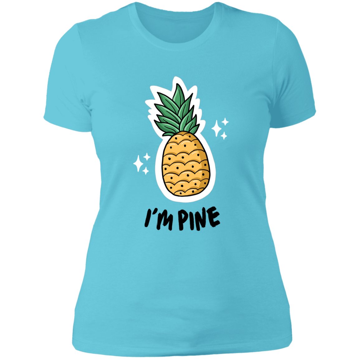 I'm Pine -Women Vneck Shirt