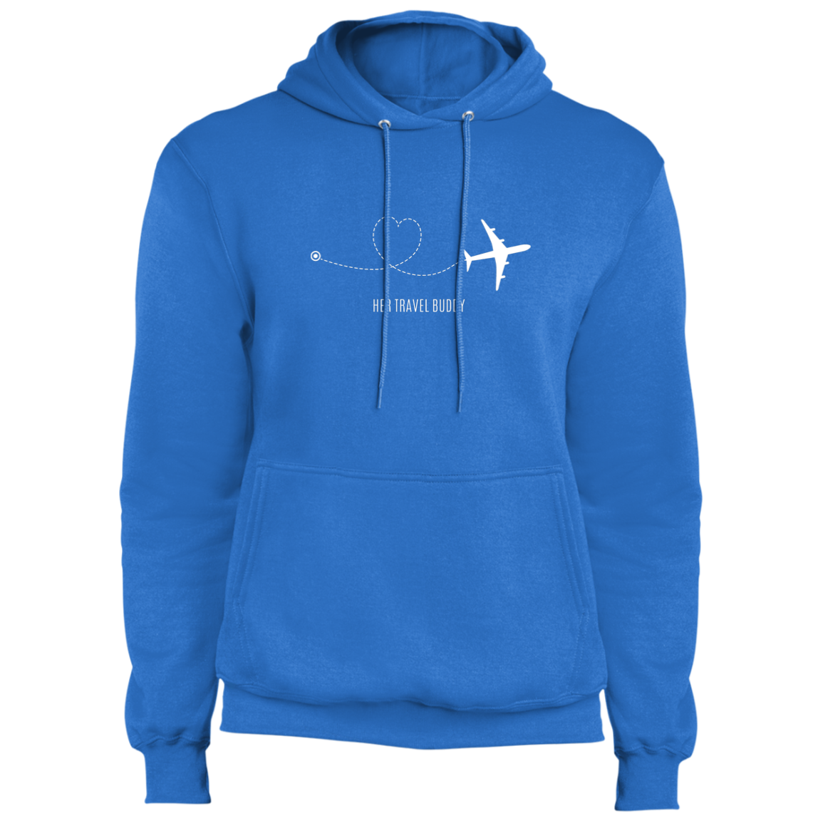 Her Travel Buddy Fleece Pullover Hoodie