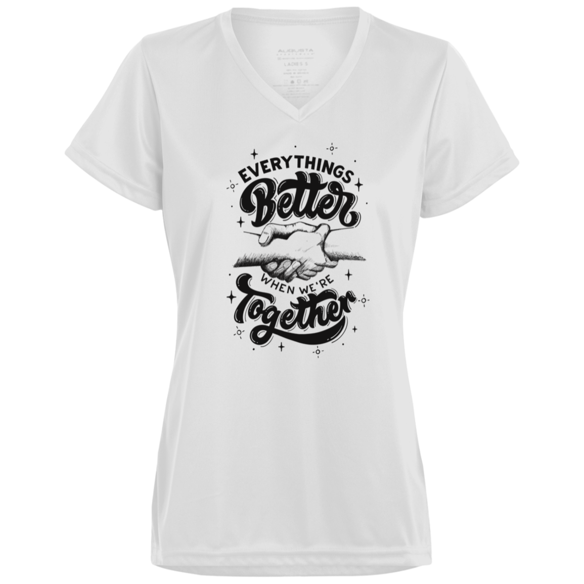 Better when we're together - Wicking V-Neck Tee - Women T-shirt