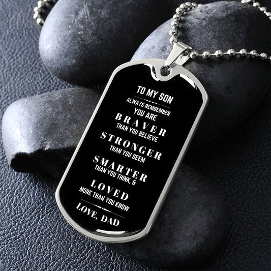 Dog Tag - To My Son