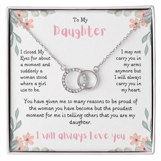 Perfect Pair Necklace - To My Daughter