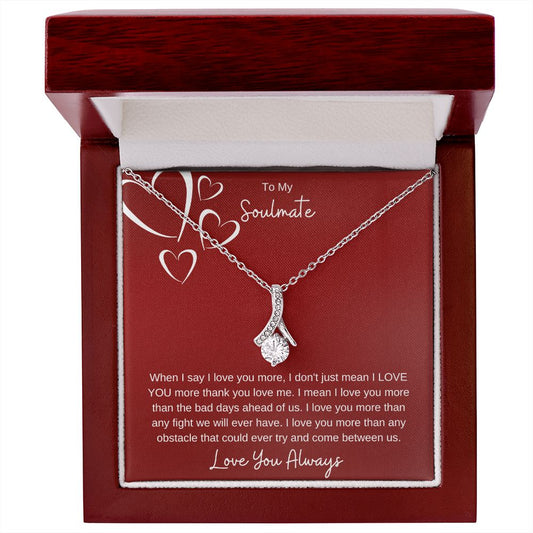 Alluring Love Necklace - To My Soulmate