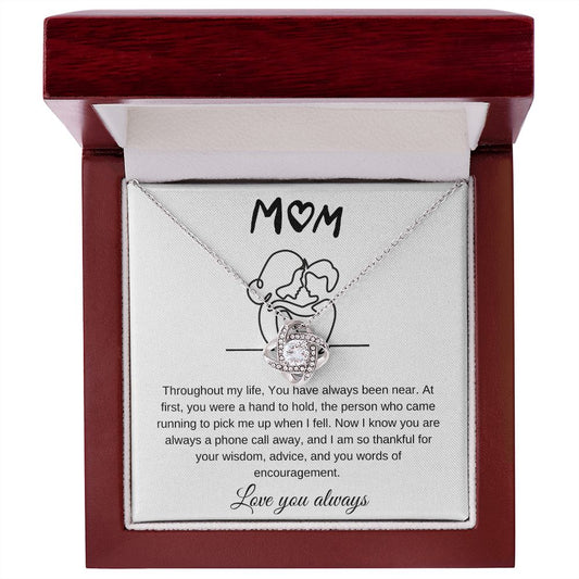 Love Knot Necklace - Mom